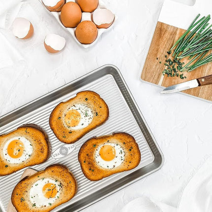 USA Pan Bakeware Jelly Roll Pan, Warp Resistant Nonstick Baking Pan, Made in The USA from Aluminized Steel