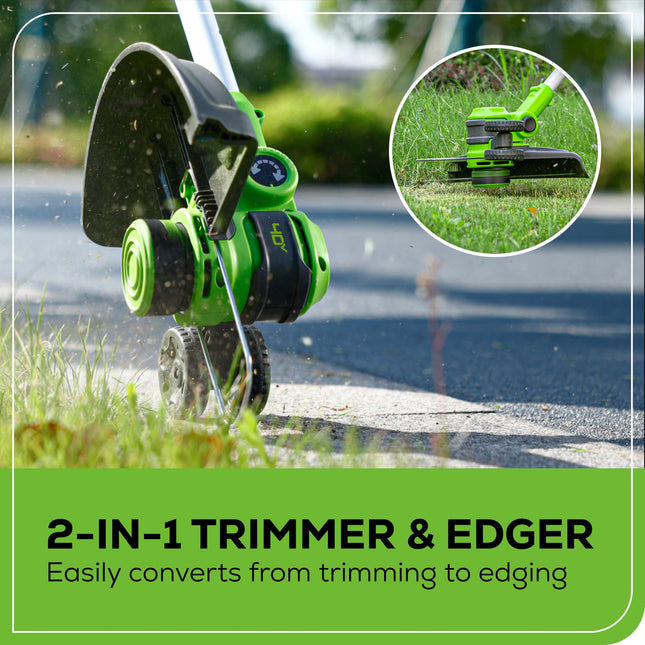 Greenworks 40V 13-Inch Cordless String Trimmer/Edger (Gen 2), Battery and Charger Not Included