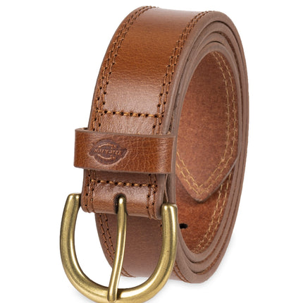 Dickies Women's Casual Leather Belt, Solid Cognac, 2X