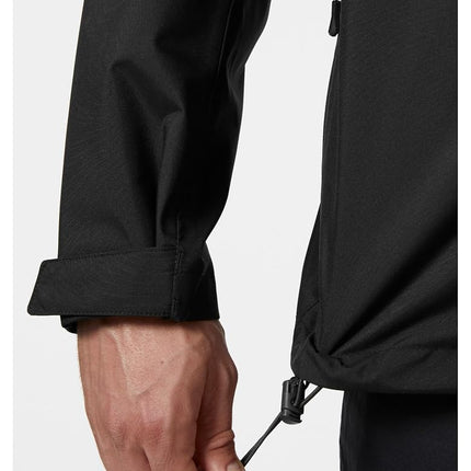 Helly Hansen Men's Crew Hooded Midlayer Jacket 2, Black, 3XL