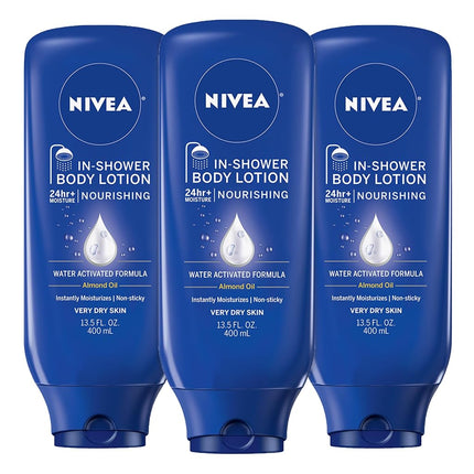NIVEA Nourishing In Shower Body Lotion, 13.5 Fluid