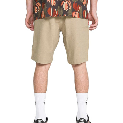 Volcom Men's Kerosene 21" Hybrid Chino Shorts, Khaki