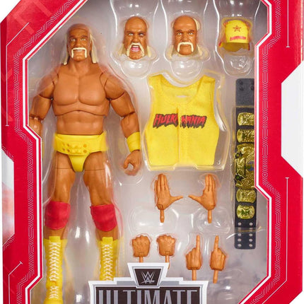 Mattel WWE Hulk Hogan Ultimate Edition Fan TakeOver Action Figure with Articulation, Life-like Detail & Accessories, 6-inch