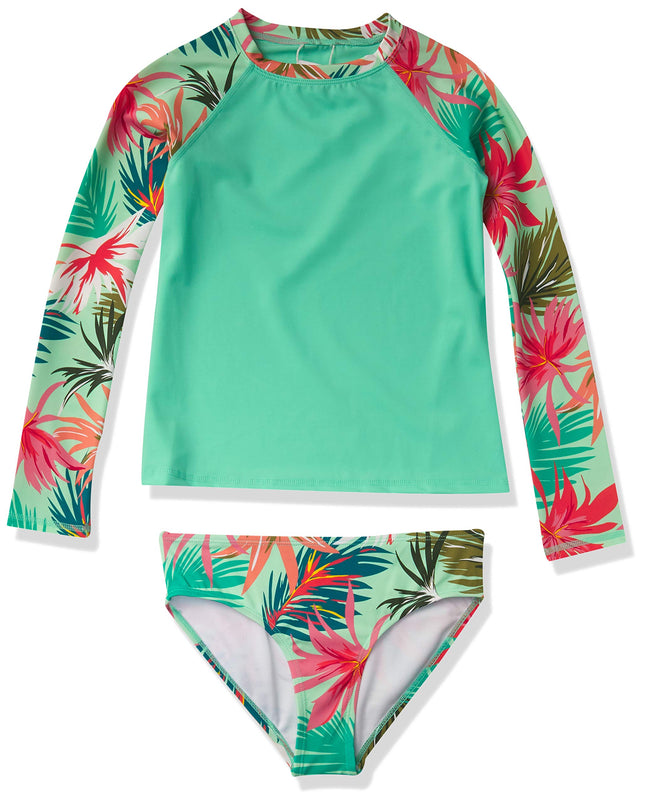 Kanu Surf Girls' Long Sleeve Rashguard UPF 50 Two 