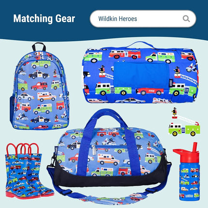 Wildkin Kids ECO rPET Insulated Lunch Box – Keeps Food Hot or Cold, Easy-Clean Lining, Mesh Pockets & BPA-Free – Boys & Girls, Ideal for School, Travel & Daycare – Heroes