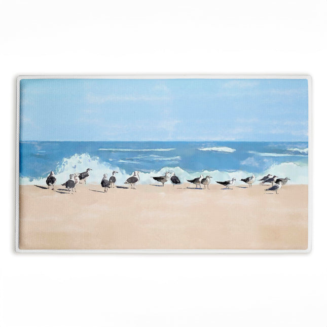Stupell Industries Sunny Beach Day Birds Printed P