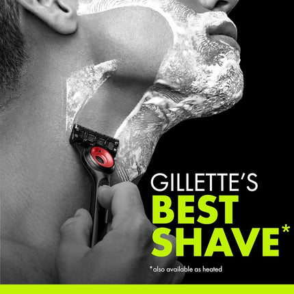 Gillette Labs Special NFL Chiefs Edition Shaving Razor for Men - 1 Handle, 4 Razor Blade Refills & Magnetic Stand, GilletteLabs with Exfoliating Bar