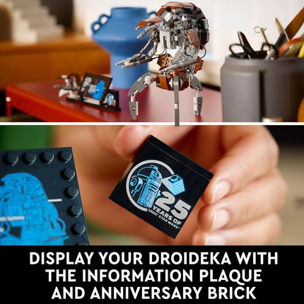 LEGO Star Wars Droideka Set, Collectible Droid Model Kit for Adults to Build, Home Officé Decor Display Figure, Memorabilia Gift idea for Men, Women, Him, Her & Fans 75381