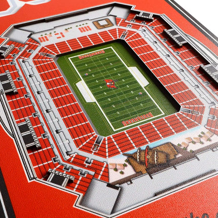 NFL Tampa Bay Buccaneers Raymond James Stadium 3D Stadium Banner-8x323D Stadium Banner - 8"x 32", Team Colors, 8" x 32"