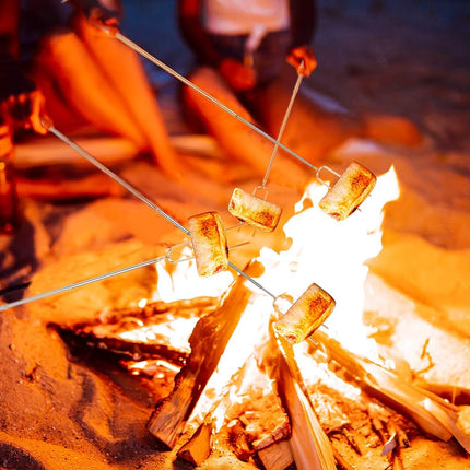 Marshmallow Roasting Sticks, Telescoping Smores Sticks for Open Fire Pit