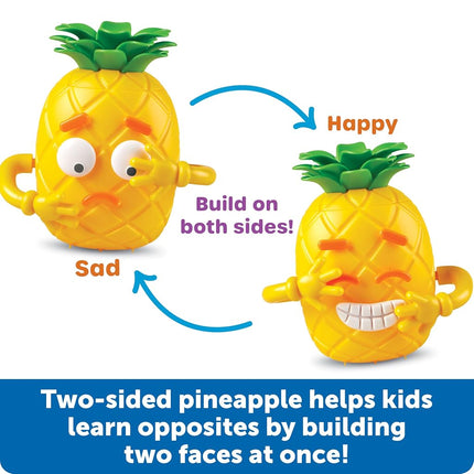 Learning Resources Big Feelings Pineapple, Ages 3+, Emotional Learning Toy, Social Emotional Playset, Build Feelings Faces with 26 Pieces