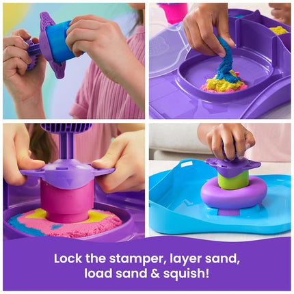 Kinetic Sand SquishMotion Playset, Moldable Play Sand Sensory Toys, Ages 5+