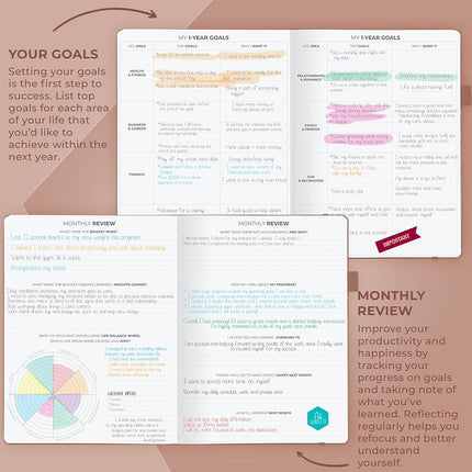 Clever Fox Planner PRO Hourly, Undated Weekly & Monthly, Dark Terracotta
