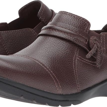 Clarks - Womens Cheyn Madi Shoe, Dark Brown Tumbled Leather, 7 UK