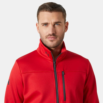 Helly Hansen Mens Crew Fleece Jacket, Red, L EU