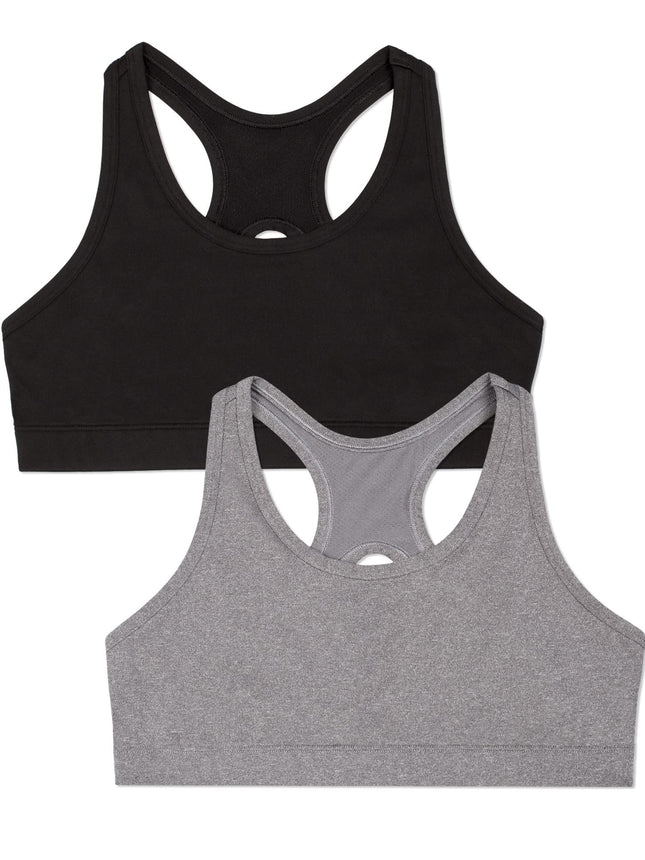 Fruit of the Loom Girls' Stay Dry Racerback Sports