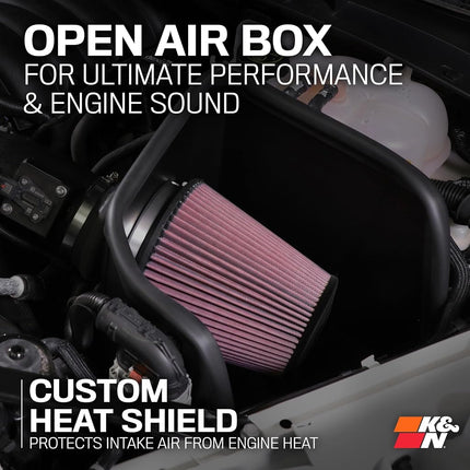 K&N Cold Air Intake Kit: Increase Acceleration & Engine Growl, Guaranteed to Increase Horsepower up to 8HP: Compatible with 2.0L, L4, 2017-2018 FORD Edge, 63-2611