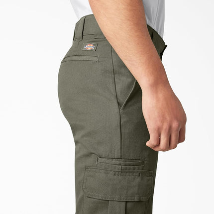 Dickies Flex Regular Fit Cargo Pants, Moss Green, 42 32