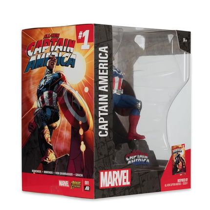 McFarlane Marvel Captain America 1:10th Scale Collectible with Scene (All-New Captain America #1) Toys