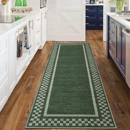 GarveeHome Washable Runner Rug 2x10 Modern Bordere