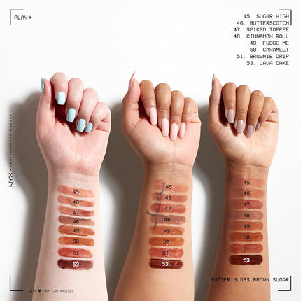 NYX PROFESSIONAL MAKEUP Butter Gloss, Lip Gloss, Non-Sticky - Vanilla Cream Pie (Mauve)