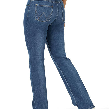 Wrangler Women's High Rise Bold Boot Jean, Hudson, 12-30