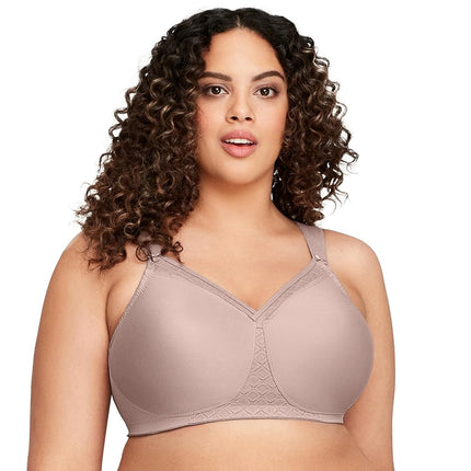 Glamorise MagicLift Seamless T-Shirt Wirefree Bra 1080 (Women's & Women's Plus) Taupe