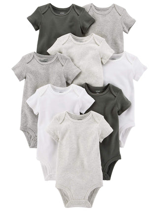 Carter's Baby Shirt, White/Grey, 6M