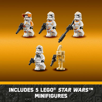 LEGO Star Wars AT-TE Walker - Poseable Building Toy - Revenge of the Sith Set - Gift for Kids w/ 3 212th Clone Troopers, Dwarf Spider & Battle Droid Figures - 75337