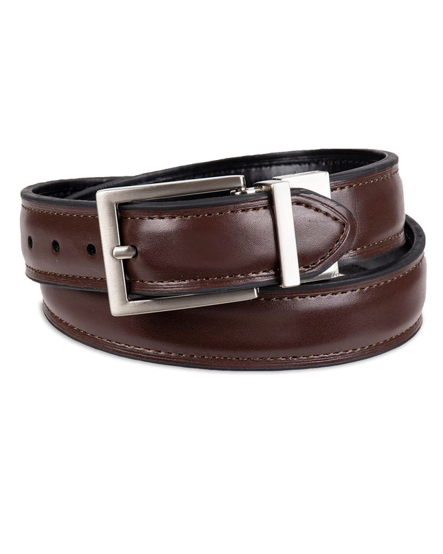 Ceinture Réversible Dickies Big Boys Feather Edge, Marron/Noir, Grande