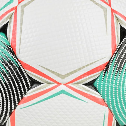 SELECT Numero 10 Soccer Ball, White/Teal/Coral V25, Size 5