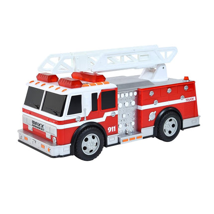 Maxx Action Large Fire Truck – Lights and Sounds Vehicle with Extendable Ladder | Motorized Drive and Soft Grip Tires | Firetruck Toys for Kids 3-8 – Sunny Days Entertainment