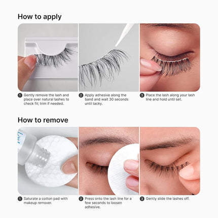 KISS Lash Couture Luxtension, False Eyelashes, 'Velvet', 12 mm, Includes 1 Pair Of Lashes, Contact Lens Friendly, Easy to Apply, Reusable Strip Lashes