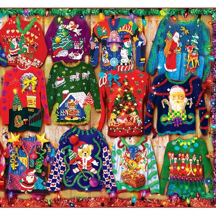 MasterPieces Puzzle de 1000 pièces pour adultes, famille ou enfants - Chandails de Noël - 48,9 x 67,9 cm - Entreprise familiale américaine de puzzles