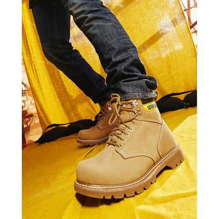 Caterpillar Men's 2nd Shift 6" Plain Soft Toe Boot,Honey,8 W US