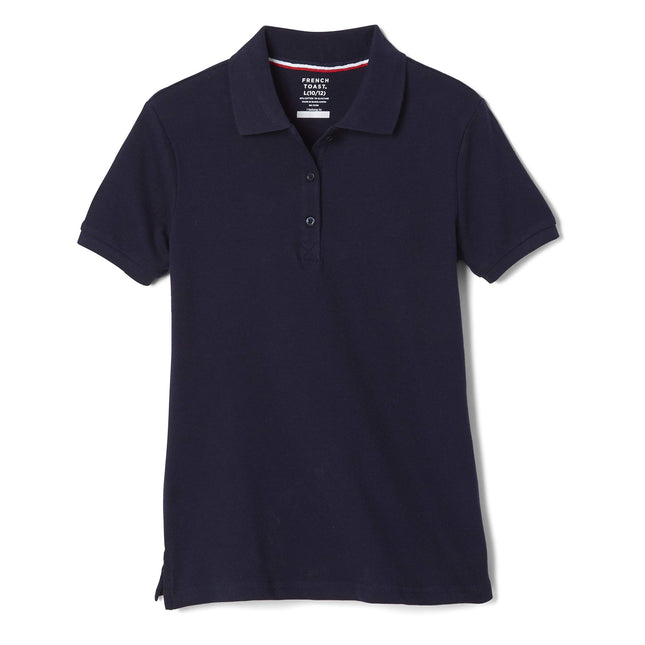 French Toast Big Girls Short Sleeve Stretch Pique 