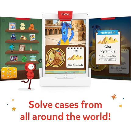 Osmo - Detective Agency - Ages 5-12 - Solve Global Mysteries - STEM Toy - For iPad or Fire Tablet (Osmo Base Required)