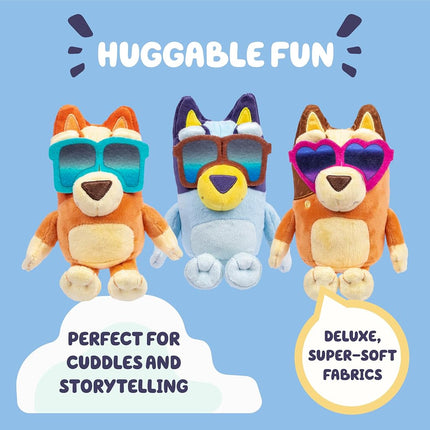 Bluey Big Heeler 4WD Toy Car, Bingo & Chilli Plush Buddies