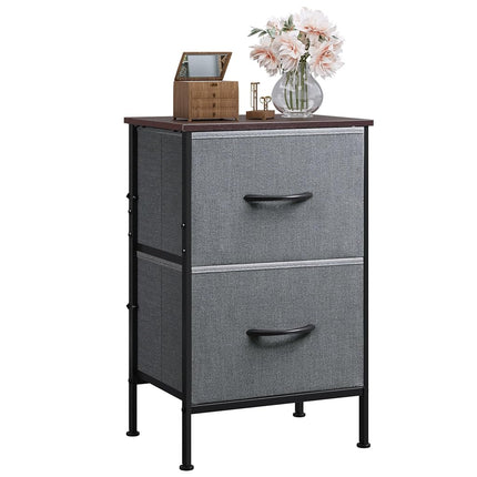 WLIVE Nightstand, Nightstand with 2 Drawers, Bedsi
