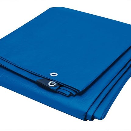 PERFORMANCE TOOL Tarp for Camping and Weather Protection, Polyethylene (PE), Blue, 10 x 20 Feet