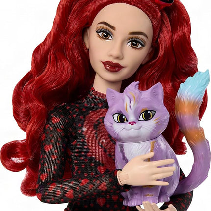 Mattel Disney Descendants: Wicked Wonderland Fashion Doll 2-Pack, Red & Max with Movie-Inspired Clothing, Cat Animal Friend & Pocketwatch Accessory (Amazon Exclusive)