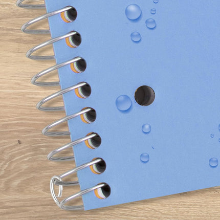 Five Star Spiral Notebook + Study App, 3 Subject, College Ruled Paper, Fights Ink Bleed, Water Resistant Cover, 8-1/2" x 11", 150 Sheets, Blue (73623)