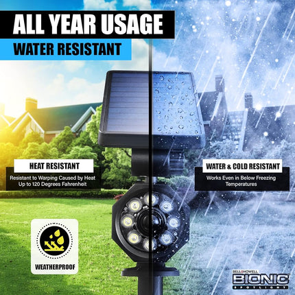 Bell+Howell Bionic Spotlight ASON TV LED Solar Motion Sensor Super Bright Waterproof Landscape Lights for Yard, Garden As Seen On TV