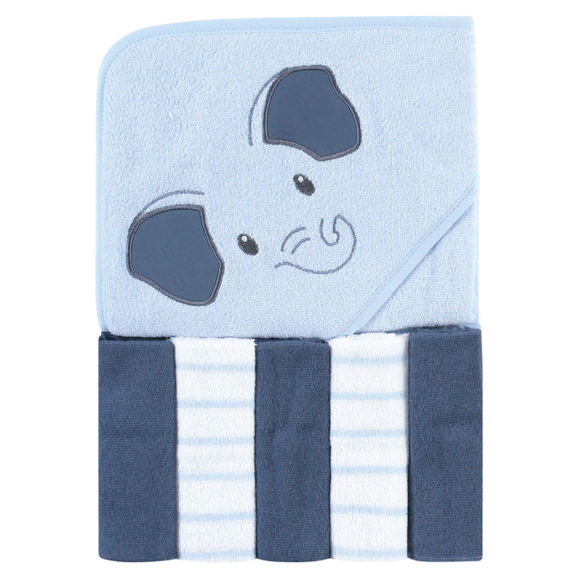 Hudson Baby Unisex Baby Hooded Towel and Five Wash