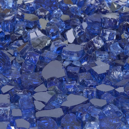 Fire Sense Sapphire Blue Reflective Fire Glass