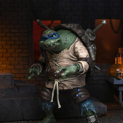 NECA Official Universal Monsters vs Teenage Mutant Ninja Turtle Leonardo As Hunchback Ult 7" Action Figure