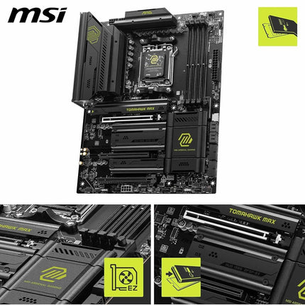MSI MAG B850 TOMAHAWK MAX WIFI Motherboard, ATX - Ryzen 9000/8000/7000, AM5