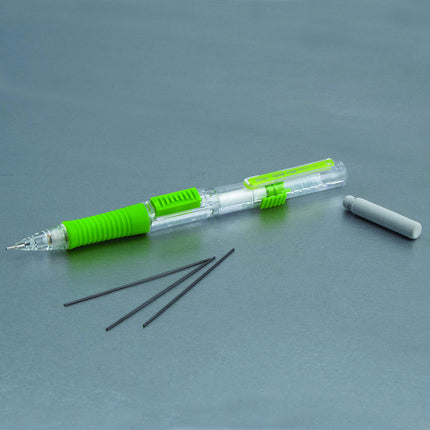 Portaminas Pentel QUICK CLICK (0.7mm), cuerpo verde - PD217D