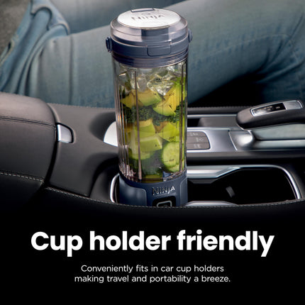Licuadora Portátil Ninja Blast, Inalámbrica, Vaso de 18 oz, Licuadora Personal Para Batidos y Smoothies, Sin BPA, Tapa Antiderrames y Boquilla para Beber, Recargable por USB-C, Piezas aptas para Lavavajillas, Lavanda, BC151ML