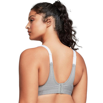 Glamorise Custom Control Sports Wirefree Bra 1166 (Women's & Women's Plus) White/Gray
